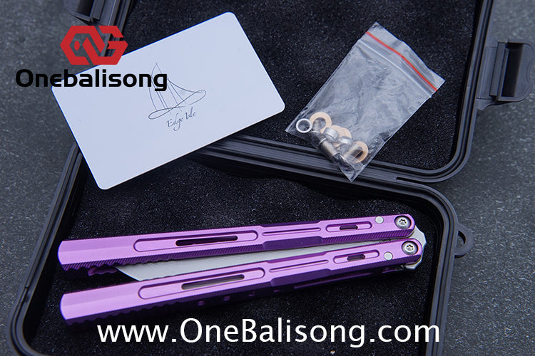 Edge Isle Void Balisong 7075 Aluminum Alloy Handle 440c Stainless Steel Blade Bushings
