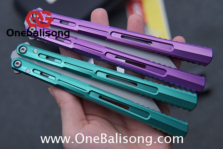 Edge Isle Void Balisong 7075 Aluminum Alloy Handle 440c Stainless Steel Blade Bushings