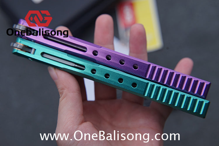 Edge Isle Void Balisong 7075 Aluminum Alloy Handle 440c Stainless Steel Blade Bushings