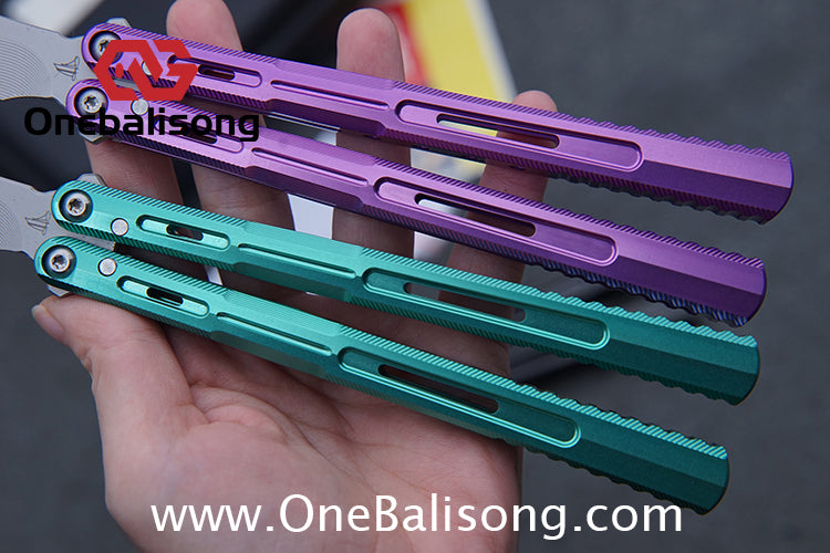 Edge Isle Void Balisong 7075 Aluminum Alloy Handle 440c Stainless Steel Blade Bushings