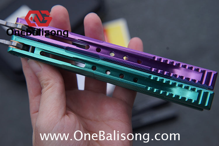 Edge Isle Void Balisong 7075 Aluminum Alloy Handle 440c Stainless Steel Blade Bushings