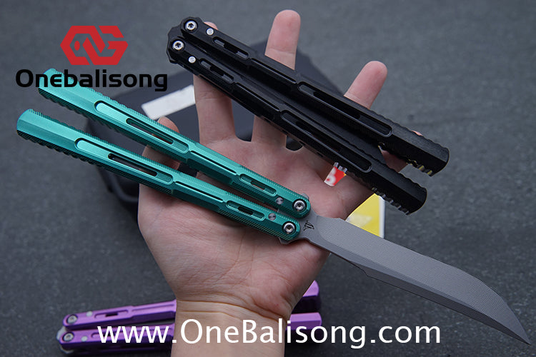 Edge Isle Void Balisong 7075 Aluminum Alloy Handle 440c Stainless Steel Blade Bushings
