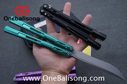 Edge Isle Void Original Balisong 7075 Aluminum Alloy Handle 440c Stainless Steel Blade Bushings