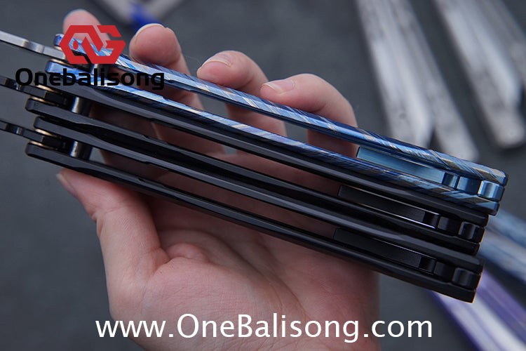 Sequence Bitter Cold Original Balisong Titanium Alloy Handle Stainless Steel Blade Bushings