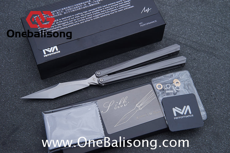 MY Performance Polaris Balisong 6AI-4V Titanium Alloy Handle CPM S35VN Stainless Steel Blade