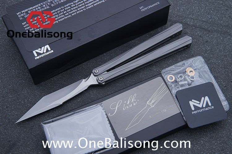 MY Performance Polaris Balisong 6AI-4V Titanium Alloy Handle CPM S35VN Stainless Steel Blade