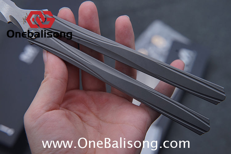 MY Performance Polaris Balisong 6AI-4V Titanium Alloy Handle CPM S35VN Stainless Steel Blade