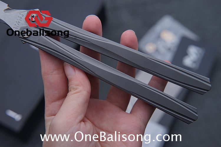 MY Performance Polaris Balisong 6AI-4V Titanium Alloy Handle CPM S35VN Stainless Steel Blade