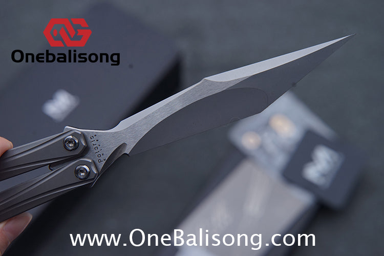 MY Performance Polaris Balisong 6AI-4V Titanium Alloy Handle CPM S35VN Stainless Steel Blade