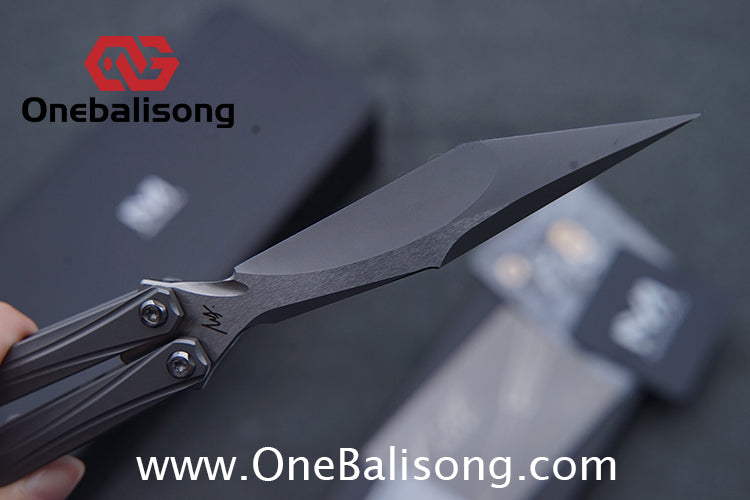 MY Performance Polaris Balisong 6AI-4V Titanium Alloy Handle CPM S35VN Stainless Steel Blade