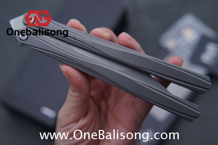 MY Performance Polaris Balisong 6AI-4V Titanium Alloy Handle CPM S35VN Stainless Steel Blade