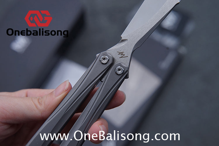 MY Performance Polaris Balisong 6AI-4V Titanium Alloy Handle CPM S35VN Stainless Steel Blade