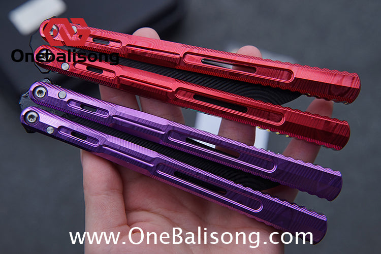 Edge Isle Void Original Balisong 7075 Aluminum Alloy Handle 440c Stainless Steel Blade Bushings