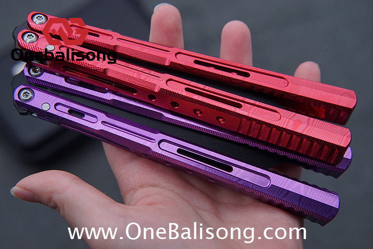 Edge Isle Void Original Balisong 7075 Aluminum Alloy Handle 440c Stainless Steel Blade Bushings