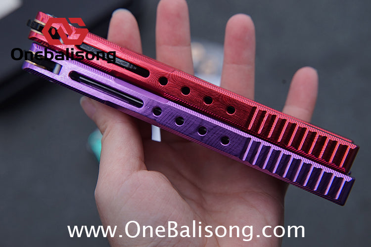 Edge Isle Void Original Balisong 7075 Aluminum Alloy Handle 440c Stainless Steel Blade Bushings