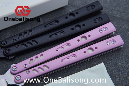 Baliplus BRS REP CLONE Balisong TC4 Titanium Alloy+G10 Patch Bushings Sandwich Structure 9cr18