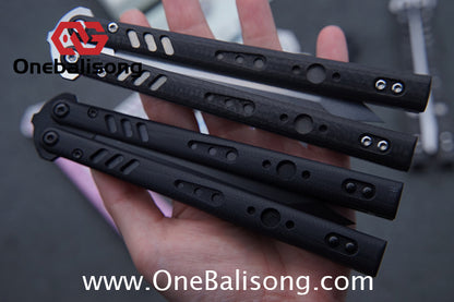 Baliplus BRS REP CLONE Balisong TC4 Titanium Alloy+G10 Patch Bushings Sandwich Structure 9cr18