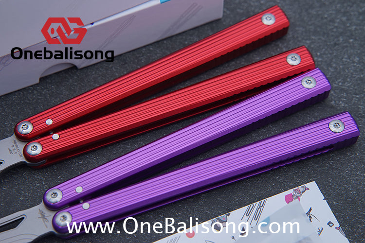 Banshu Creation 8804 Original Balisong Aluminum Alloy Handle Stainless Steel Blade Bushings