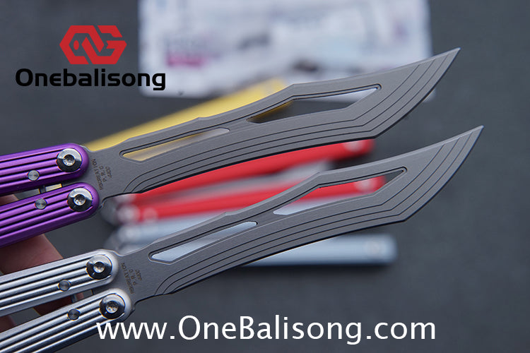 Banshu Creation 8804 Original Balisong Aluminum Alloy Handle Stainless Steel Blade Bushings