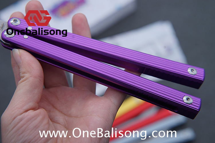 Banshu Creation 8804 Original Balisong Aluminum Alloy Handle Stainless Steel Blade Bushings