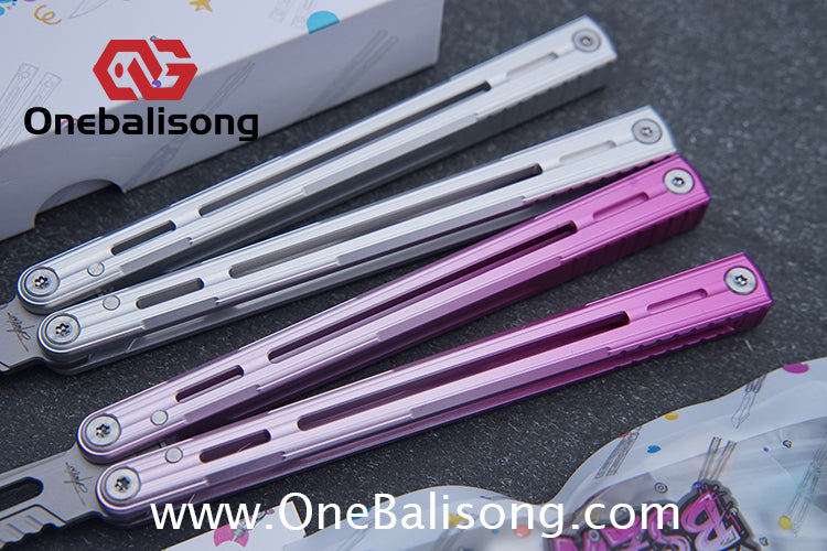 Banshu Creation 8805 Original Balisong Aluminum Alloy Handle Stainless Steel Blade Bushings