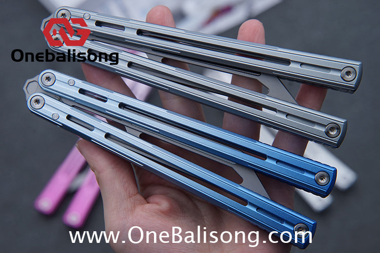 Banshu Creation 8805 Original Balisong Aluminum Alloy Handle Stainless Steel Blade Bushings