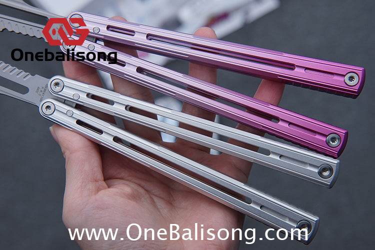 Banshu Creation 8805 Original Balisong Aluminum Alloy Handle Stainless Steel Blade Bushings