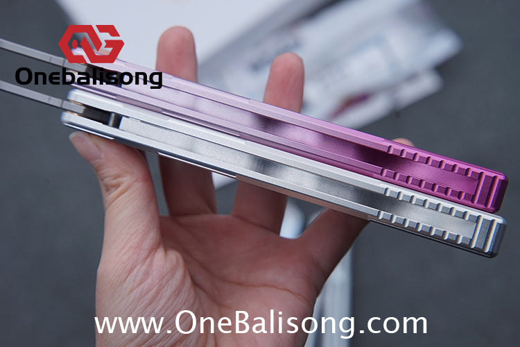 Banshu Creation 8805 Original Balisong Aluminum Alloy Handle Stainless Steel Blade Bushings
