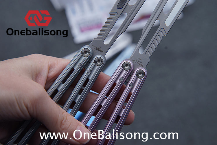 Banshu Creation 8805 Original Balisong Aluminum Alloy Handle Stainless Steel Blade Bushings