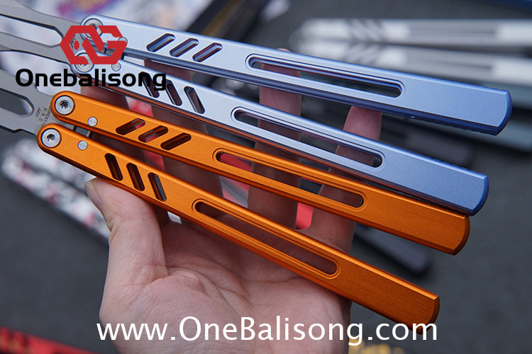Class Loss Creation 8801 Balisong Aluminum Alloy Handle Stainless Steel Tuning Fork Blade Bushings