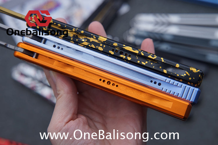 Class Loss Creation 8801 Balisong Aluminum Alloy Handle Stainless Steel Tuning Fork Blade Bushings