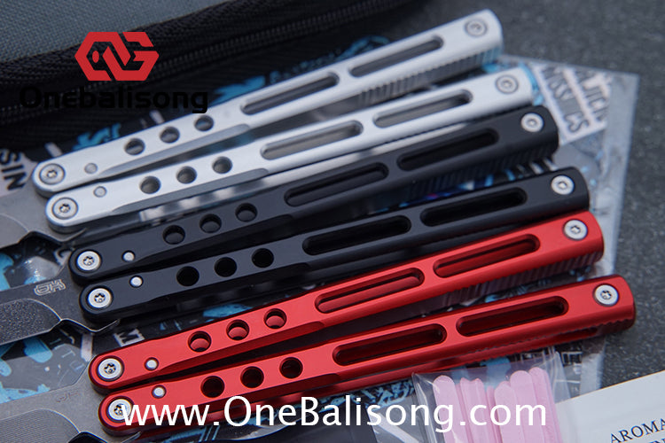 MuMill Regime Balisong Clone Aluminum Alloy Handle Stainless Steel Blade Bushings