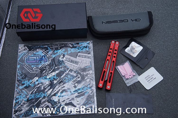 MuMill Regime Balisong Clone Aluminum Alloy Handle Stainless Steel Blade Bushings