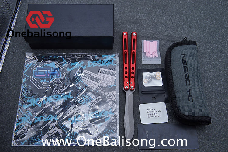 MuMill Regime Balisong Clone Aluminum Alloy Handle Stainless Steel Blade Bushings