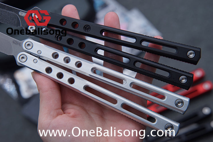 MuMill Regime Balisong Clone Aluminum Alloy Handle Stainless Steel Blade Bushings