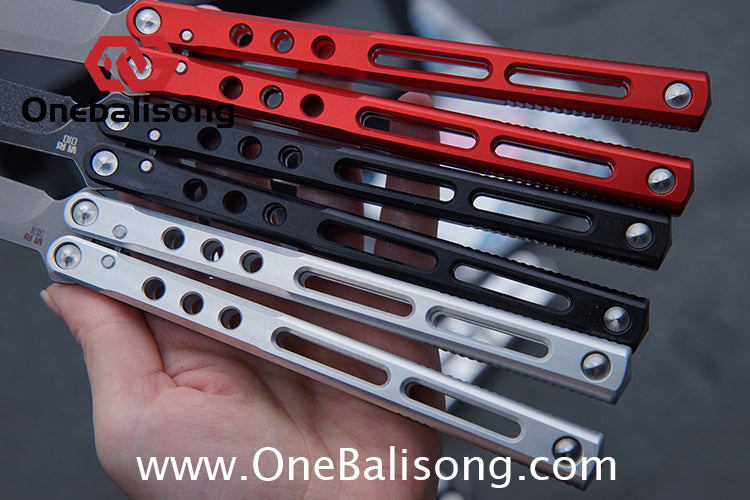 MuMill Regime Balisong Clone Aluminum Alloy Handle Stainless Steel Blade Bushings