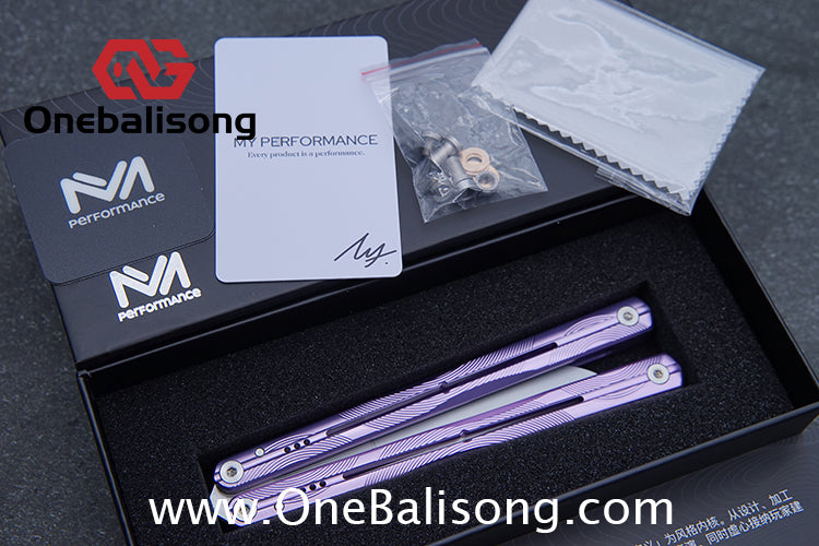MY Performance WAVE Mainline Balisong 7075 Aluminium Alloy Handle 5cr15 MOV Stainless Steel Blade