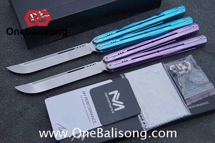MY Performance WAVE Mainline Balisong 7075 Aluminium Alloy Handle 5cr15 MOV Stainless Steel Blade