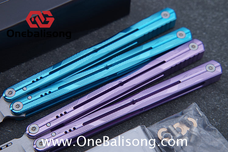 MY Performance WAVE Mainline Balisong 7075 Aluminium Alloy Handle 5cr15 MOV Stainless Steel Blade