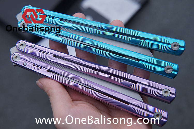 MY Performance WAVE Mainline Balisong 7075 Aluminium Alloy Handle 5cr15 MOV Stainless Steel Blade