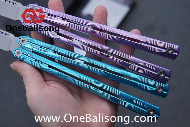 MY Performance WAVE Mainline Balisong 7075 Aluminium Alloy Handle 5cr15 MOV Stainless Steel Blade