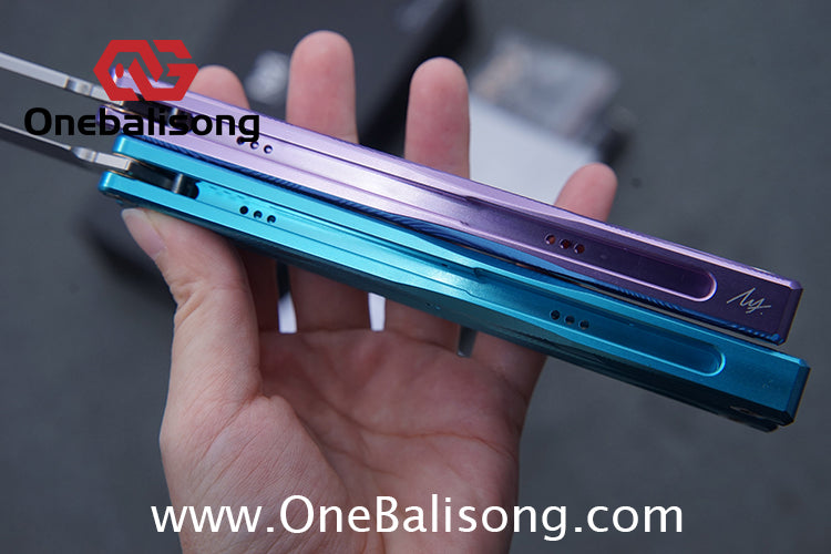 MY Performance WAVE Mainline Balisong 7075 Aluminium Alloy Handle 5cr15 MOV Stainless Steel Blade