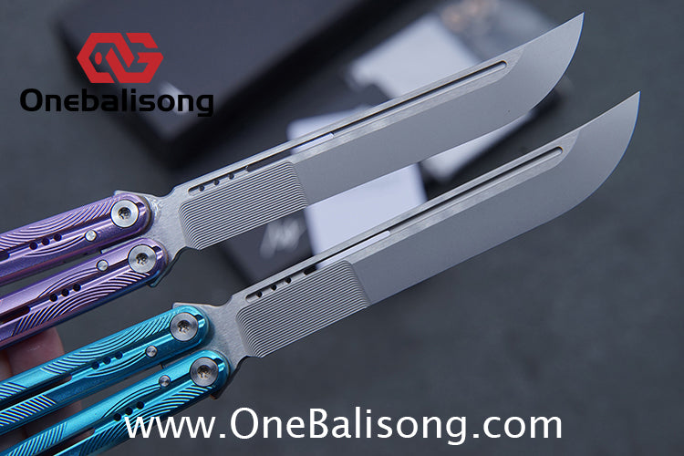 MY Performance WAVE Mainline Balisong 7075 Aluminium Alloy Handle 5cr15 MOV Stainless Steel Blade