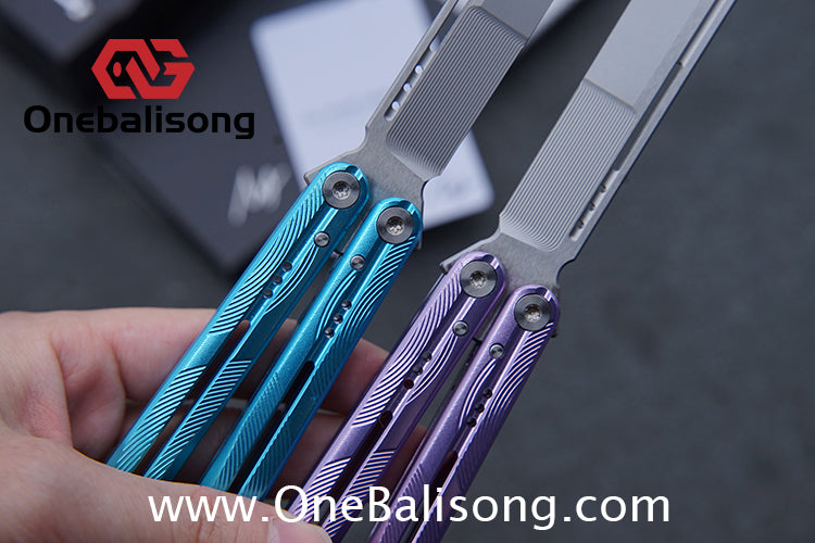 MY Performance WAVE Mainline Balisong 7075 Aluminium Alloy Handle 5cr15 MOV Stainless Steel Blade