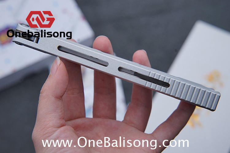Banshu Creation Pagos Balisong Clone 7075 Aluminum Alloy Handle 440c Stainless Steel Blade Bushings