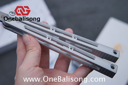Banshu Creation Pagos Balisong Clone 7075 Aluminum Alloy Handle 440c Stainless Steel Blade Bushings