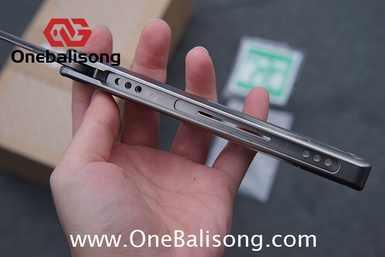 Gecko Pulse Original Balisong Titanium Alloy Handle  Stainless Steel Blade Bushing
