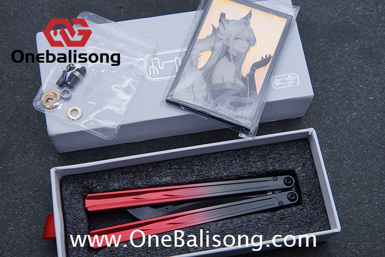 Curiosity Nine-Tails Original Balisong Aluminum Alloy Handle Stainless Steel Blade Bushings