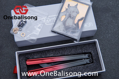 Curiosity Nine-Tails Original Balisong Aluminum Alloy Handle Stainless Steel Blade Bushings