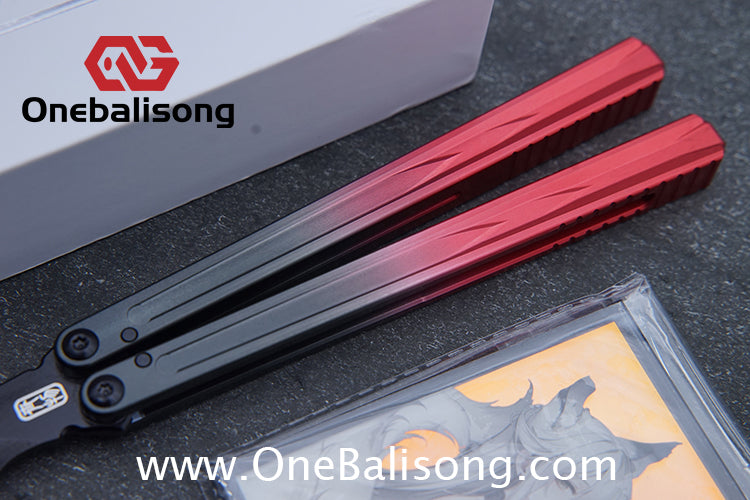 Curiosity Nine-Tails Original Balisong Aluminum Alloy Handle Stainless Steel Blade Bushings